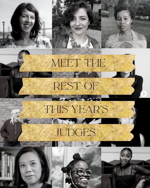 a grid that feature photos of women. over laid is text that says meet the rest of this years judges